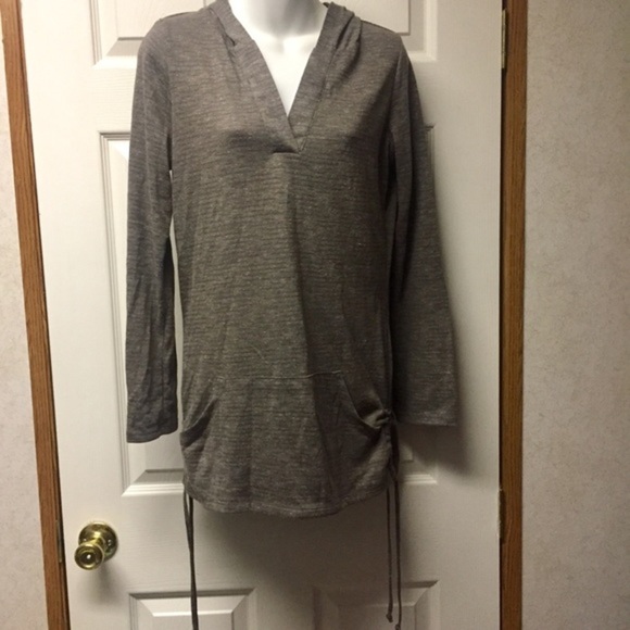 Saint Tropez West long taupe hoodie large - Picture 2 of 6